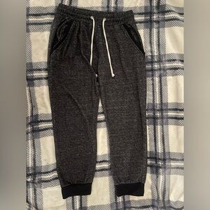 Women’s Black and Grey Distressed Jogger Pants